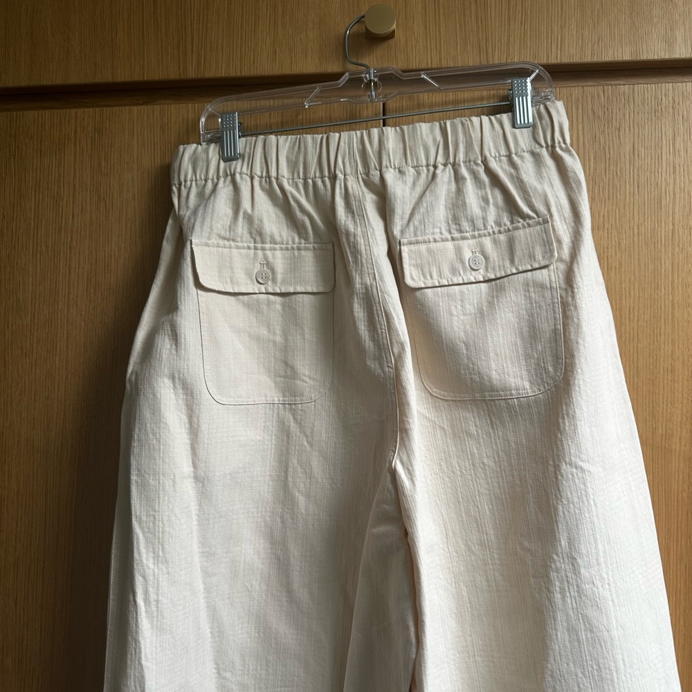 *NWT* Apiece Apart Manu drawstring pant in cream, size L - Picture 10 of 14